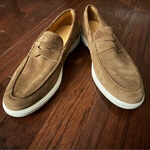 Peter Millar Brown Suede Loafers